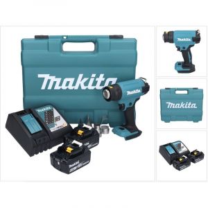 Makita DHG181RGK Décapeur thermique sans fil 150 - 550°C 18V + 2x Batteries 6,0Ah + Chargeur + Coffret