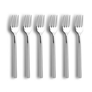 Ogo Living Lot de 6 fourchettes à dessert en acier inoxydable