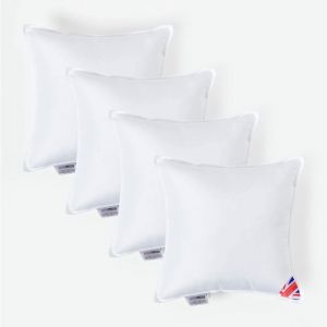 Coussin de garnissage en Microfibre, 45 x 45 cm - Lot de 4 - Homescapes