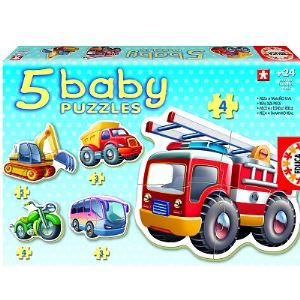 Image de Educa 5 Baby Puzzles : Les véhicules