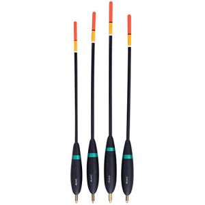 Vgeby 4 PCS Flotteurs De Pêche Et Bobbers Balsa Flotteurs en Bois Balsa De Pêche Bobbers Accessoires De Tackle De Pêche pour La Truite Basse Crappie Fishing