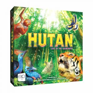Usaopoly HUTAN: Life in The Rainforest - Tile Placement Board Game - for Families & Friends - 1–4 Players | 30–45 Min | Age 8+ - English