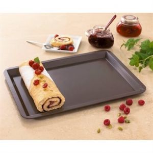 Mathon Plaque à pâtisserie acier revêtu anti-adhérent 40 cm