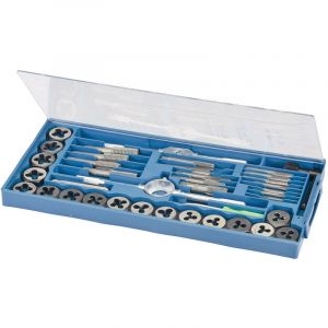 Silverline COFFRET 40 PIECES TARAUD FILIERES DE M3 à M12