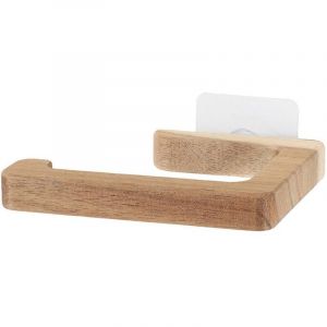 Tendance Derouleur papier wc en acacia sur sticker - naturel