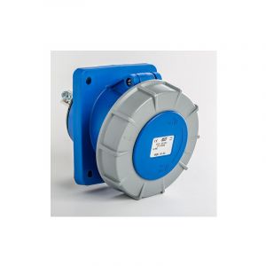 Socle femelle à encastrer CEE monophasé 2P+T