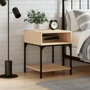 VidaXL Table de chevet chêne sonoma 40x41x50 cm bois d'ingénierie 825875