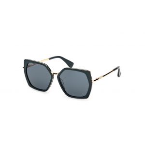Max Mara Femme MM0136 MILLER-5 96N Lunettes de soleil Acétate Vert Vert Géométrique Normale