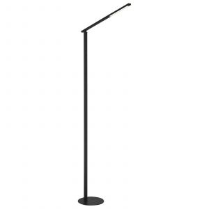 Lumiere Fabas Luce Ideal Lampadaire Intégré led Verre Noir