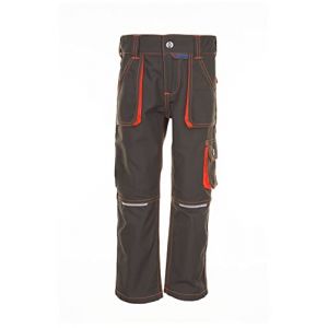 Planam 6112122 Pantalon Taille 122/128 Olive/Orange