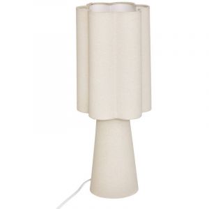 Atmosphera Lampe &Agrave; Poser Design Avec Abat-Jour Ondul&eacute;