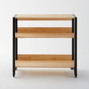 Image de Meuble desserte à roulettes Hiba Naturel Taille Taille Unique