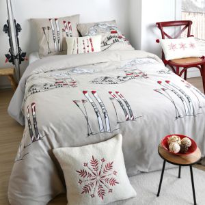 Stof Parure de lit ski montagne Naturel 240x220 cm