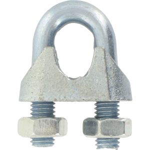 Image de Serre-c&acirc;ble &agrave; &eacute;trier Chapuis - Etrier acier zingu&eacute; - Diam&egrave;tre C&acirc;ble 5 mm - Vendu par 10