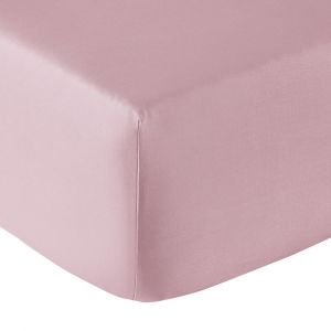 Anne de Solène Drap housse percale violine 90x200 cm