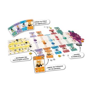 Asmod&eacute;e Zenith - Jeux de Soci&eacute;t&eacute; - Jeu de Strat&eacute;gie pour 2 ou 4 Joueurs - Prenez Le Contr&ocirc;le des Plan&egrave;tes pour Remporter la Partie - 30 Min - en Fran&ccedil;ais - Playpunk Studio