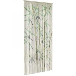 VidaXL Rideau anti-insectes imprimé bambou 100x200 cm