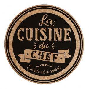 STC Set De Table Rond En Toile De Jute - Cuisine Chef