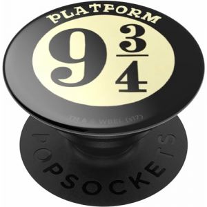 Popsockets PopGrip - Support et Grip pour Smartphone et Tablette avec un Top Interchangeable - Platform 9 3/4 - Or, Noir