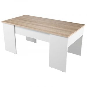 Image de Table b e avec plateau relevable Blanc Bois Atelier Mundo SJ 272 Taille OS