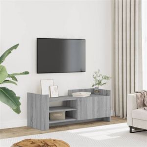VidaXL Meuble TV Sonoma gris 100x35x40 cm Bois d'ing&eacute;nierie, support TV, buffet TV, meuble multim&eacute;dia, banc TV, armoire hifi, centre de divertissement