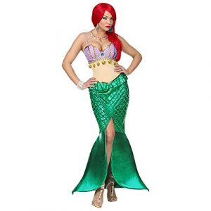 Widmann MILANO PARTY FASHION W Costume Sirène, Robe, Monde sous-Marin, déguisements de Carnaval