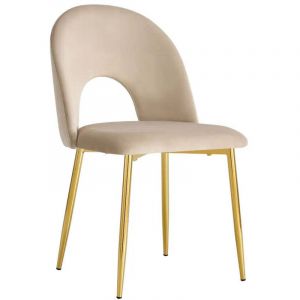Lot de chaises TEDDY Gold velours