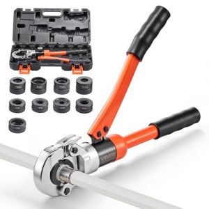 VEVOR Pince &agrave; Sertir Hydraulique Tuyau Sertisseuse Raccords Tuyaux avec M&acirc;choires TH16 TH20 TH26 TH32 pour Tuyaux PEX et Aluminium-plastique, M&acirc;choires V12 V15 V18 V22 V28 pour Tubes Acier Inoxydable