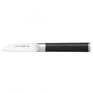 Fiskars Couteau à Légumes, Sensei, longueur totale : 18,2 cm, Acier inoxydable à haute teneur en carbone/plastique, 1024273