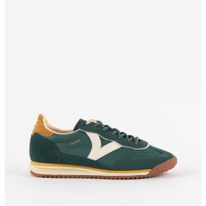 Victoria Baskets en nylon et cuir fendu femme Saturno