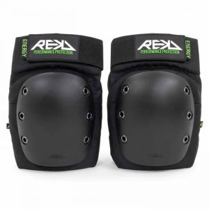 Genouill&egrave;res de Glisse Urbaine REKD RAMP ENERGY Noir Vert - Taille L