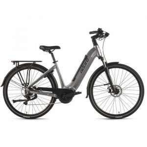 Velo de ville electrique adore 28 aluminium citybike cx 660 moteur central 75nm 14 7ah argent mat