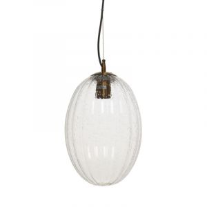 Prix Lampe Suspension en Verre Virgina 36cm Transparent