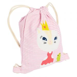 Draeger - Sac à Dos pour Enfant Princesse - Sac en Tissu 100% Coton - Idéal pour Ranger les Jouets ou le Goûter