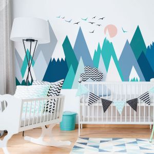 Ambiance Stickers Muraux Enfants D&eacute;coration Chambre B&eacute;b&eacute; - Autocollant Sticker Mural Adhesif G&eacute;ant | Lolika - H110 x L165 cm