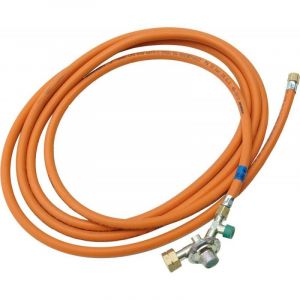 FP Tuyau gaz avc manom&egrave;tre 5m avec Regler + SBS - 4030956017445