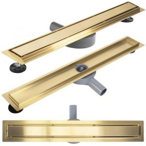Réa Caniveau de douche - Neox Pro - Or brossé - Acier inoxydable AISI 304 - 60 cm