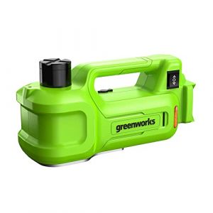 Greenworks G24JACK Battery Jack 24V 3T Électro Hydraulique Hauteur de l'ascenseur: 6 - 1 / 8 "- 17 - 1 / 2" (155 - 445mm) Universel sans Batterie et Chargeur