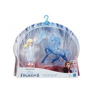 Coffret poupee reine des neiges ii : elsa et cheval nokk et accessoire - set collection mini poupee mannequin et 1 carte