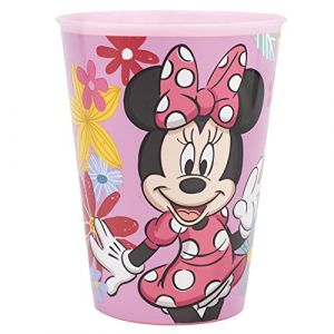 Stor GOBELET RÉUTILISABLE POUR ENFANTS EN PLASTIQUE SANS BPA 260 ML | MINNIE MOUSE SPRING LOOK, Rose