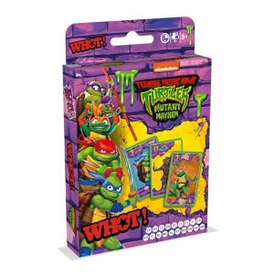 Waddingtons Number 1 Teenage Mutant Ninja Turtles WHOT! Jeu de cartes, à tour de rôle, formes assorties chiffres et personnages y compris Raph Donnie et Mikey Excellent cadeau et jouet pour garçons et