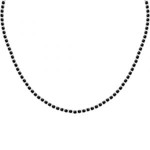 Morellato Collier - S1728 - Acier - Agate - Noir - 45+5 Cm