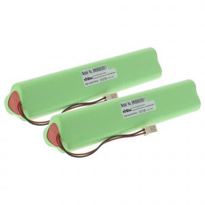 Vhbw 2x Batterie remplacement pour Velux 946930, 946933 pour volet roulant de fen&ecirc;tre (2500mAh, 10,8V, NiMH, avec c&acirc;ble)