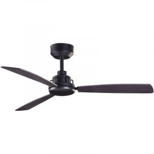 Plafonnier ventilateur Xaloc Bois,acier Noir métallique
