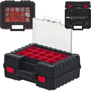 Usine Coffre à Outils Boîte de Rangement Avec Fonctionnel Conteneurs Ergonomique Poignée Plastique 384 x 335 X 144 MM (L Xlx H)