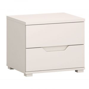 Image de Selsey VALLES &ndash; Table de chevet avec deux tiroirs 50 cm, gris cachemire