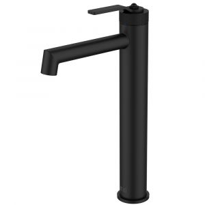 Essebagno Molette mitigeur lavabo haut noir mat