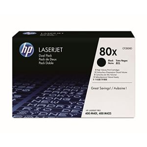 HP CF280XD - Pack de 2 toners 80X noirs