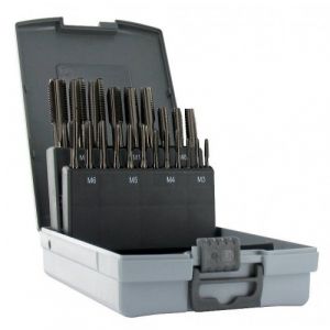 Tivoly Coffret de 7 jeux de 3 tarauds &agrave; main HSS DIN 352 M3 &agrave; M12 - 21 pi&egrave;ces