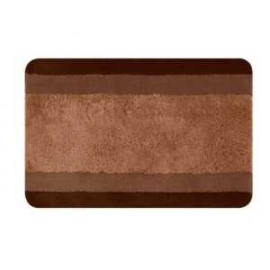 Image de Spirella Tapis de bain BALANCE 70x120 cm Marron Tapis de bain BALANCE - 70x120cm - 90% Polyester et 10% acrylique -Marron